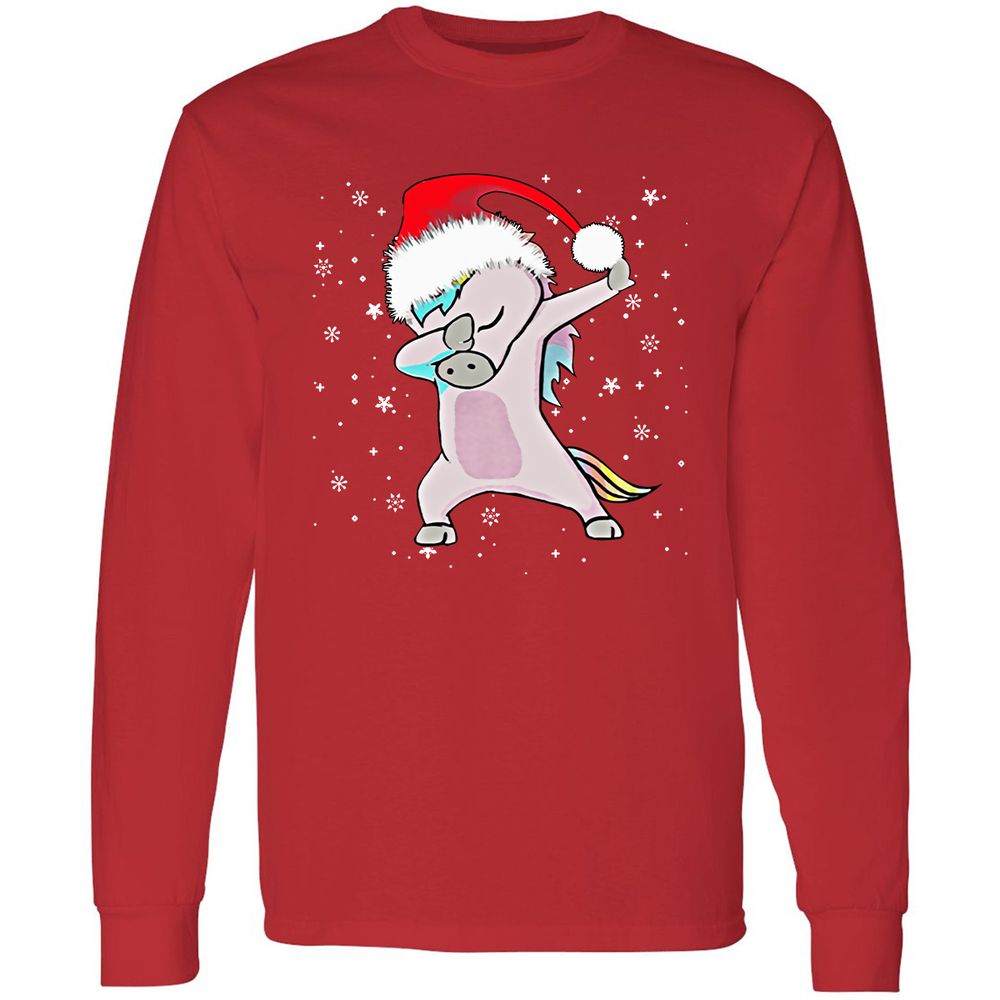 Long Sleeve T-Shirt - HN5HP4SJ - Red - 14