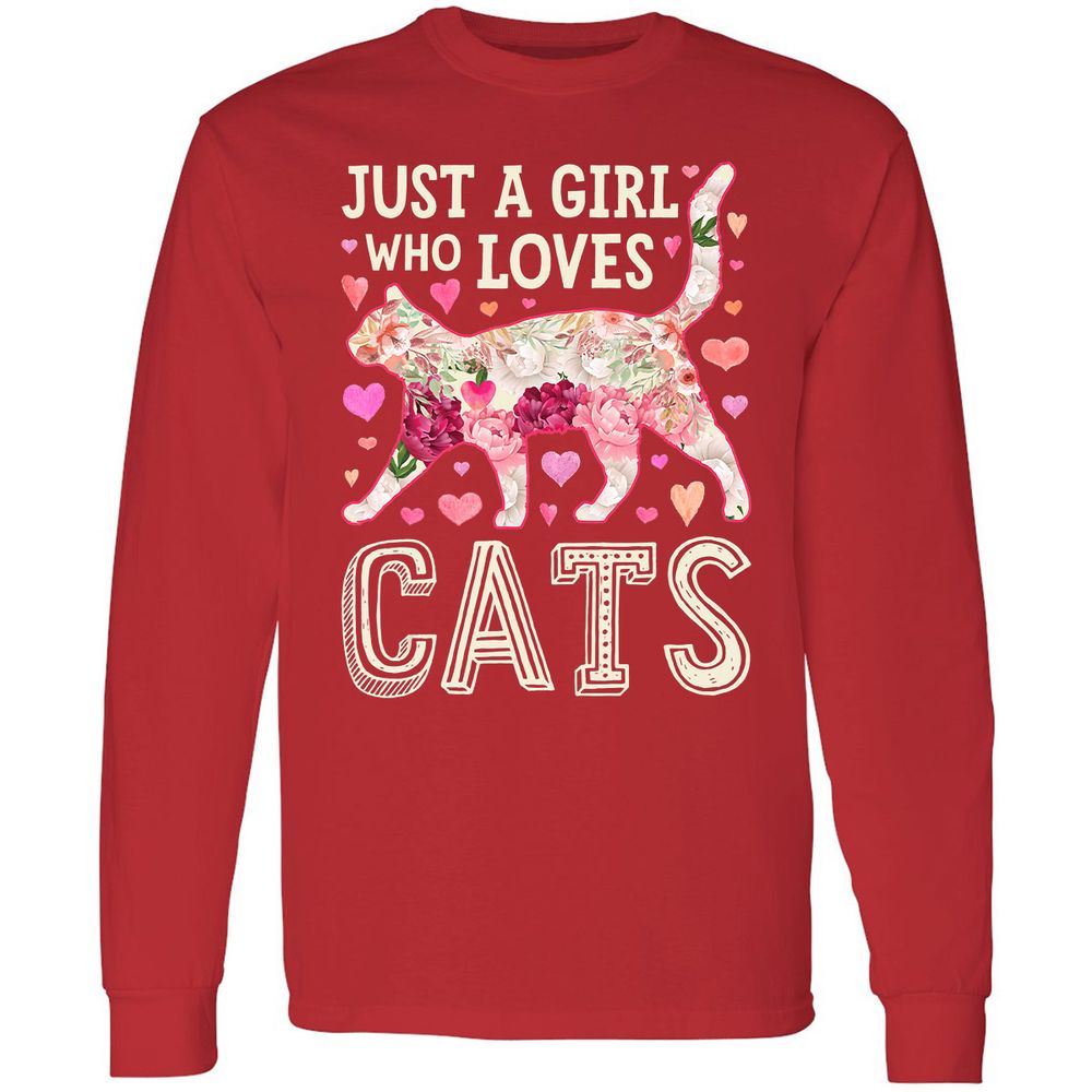 Long Sleeve T-Shirt - Q9VQZEZA - Red - 14