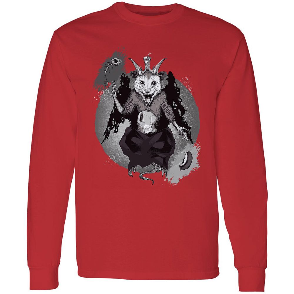 Long Sleeve T-Shirt - 4BDCHPYE - Red - 14