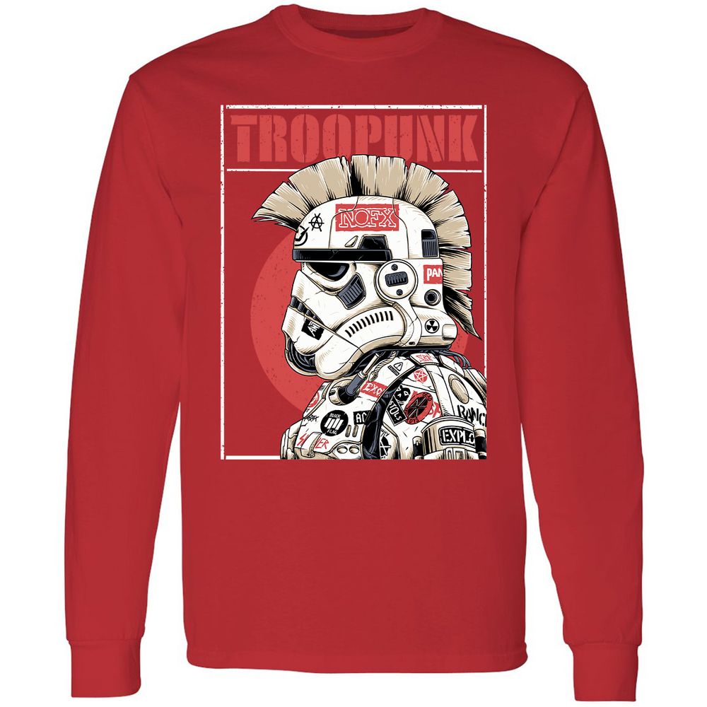 Long Sleeve T-Shirt - EE8Z6KU6 - Red - 14