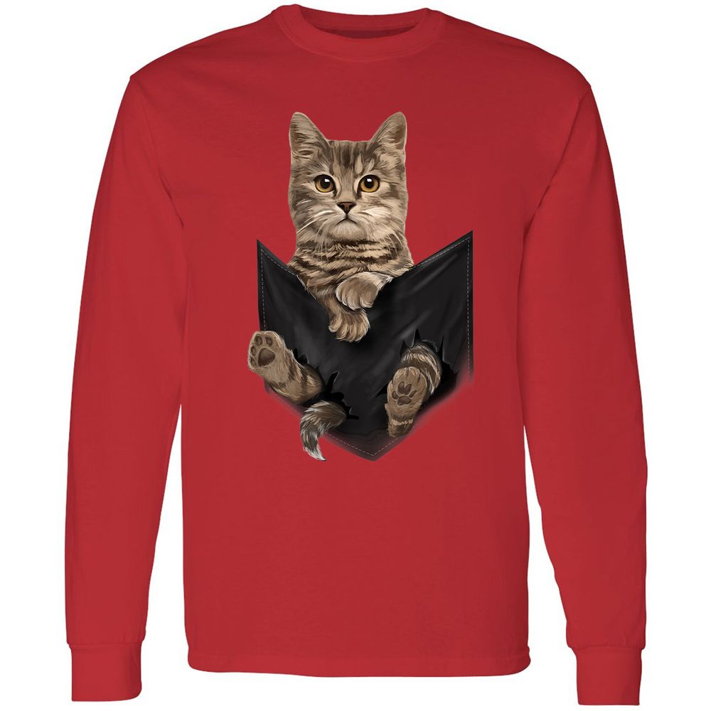 Long Sleeve T-Shirt - 27RCSU6L - Red - 14