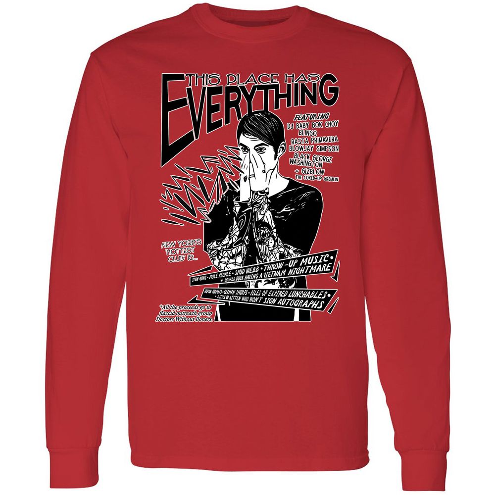 Long Sleeve T-Shirt - Y34Q338G - Red - 14