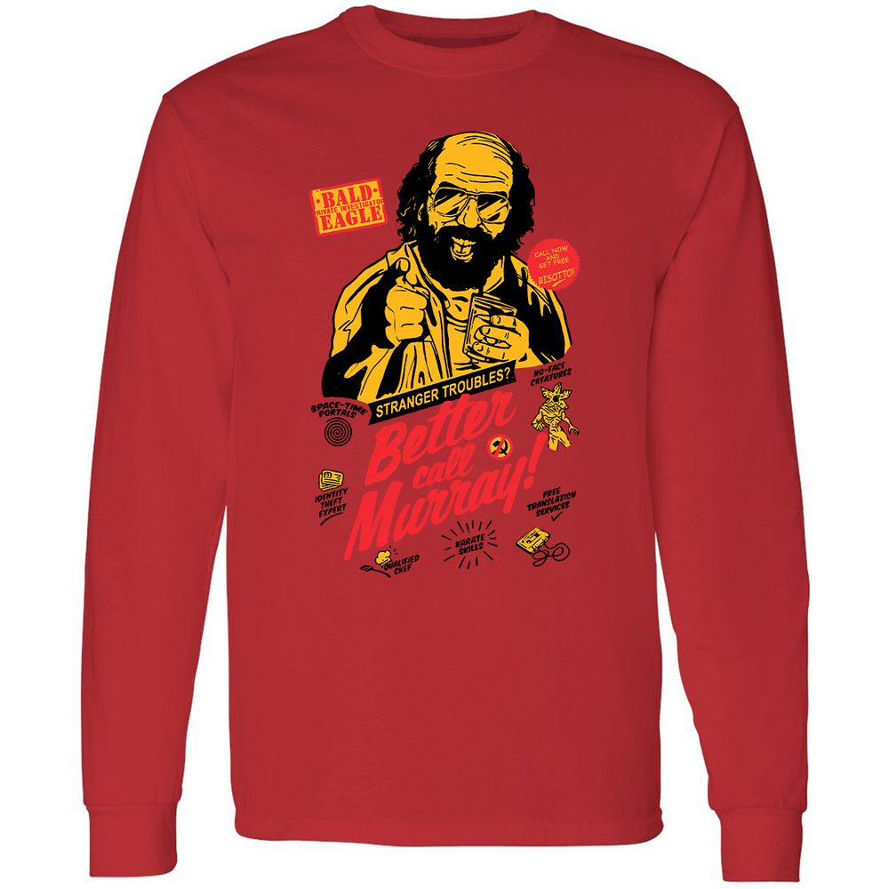 Long Sleeve T-Shirt - MANETHUU - Red - 14