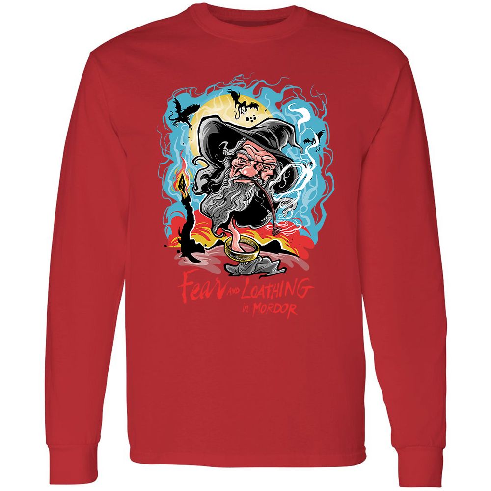 Long Sleeve T-Shirt - TQQF4X9Y - Red - 14