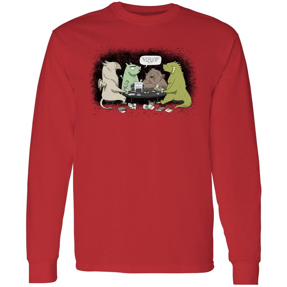 Long Sleeve T-Shirt - BKELXVGW - Red - 14