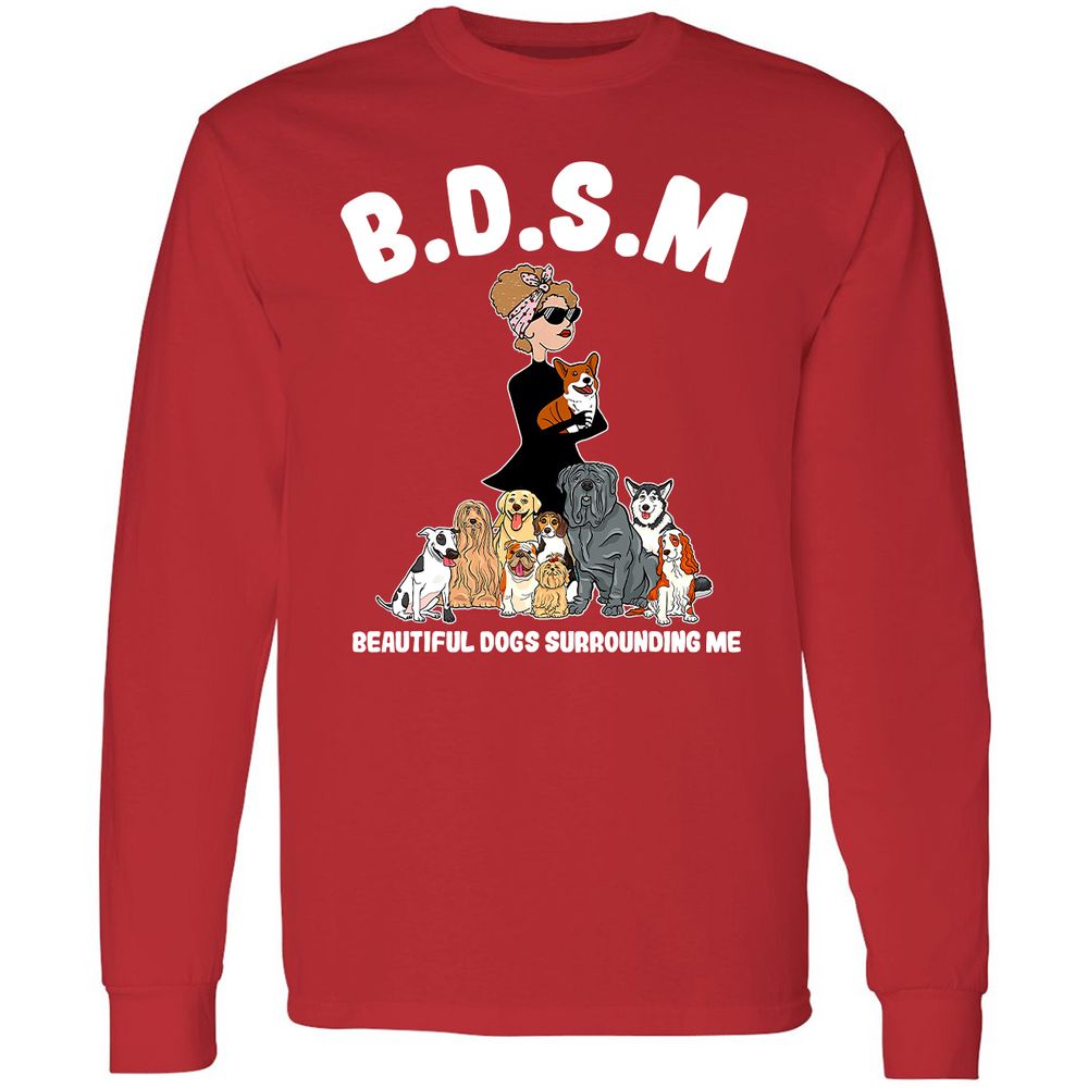 Long Sleeve T-Shirt - HCBXAN1U - Red - 14