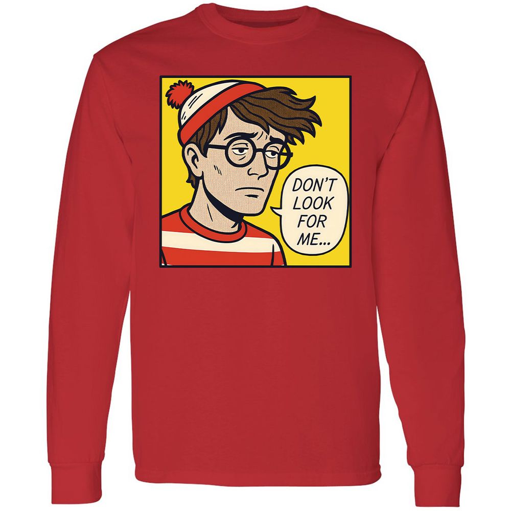 Long Sleeve T-Shirt - NQSVM9PG - Red - 14