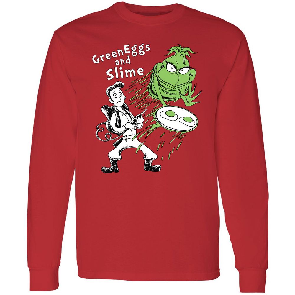 Long Sleeve T-Shirt - Q482HNZJ - Red - 14