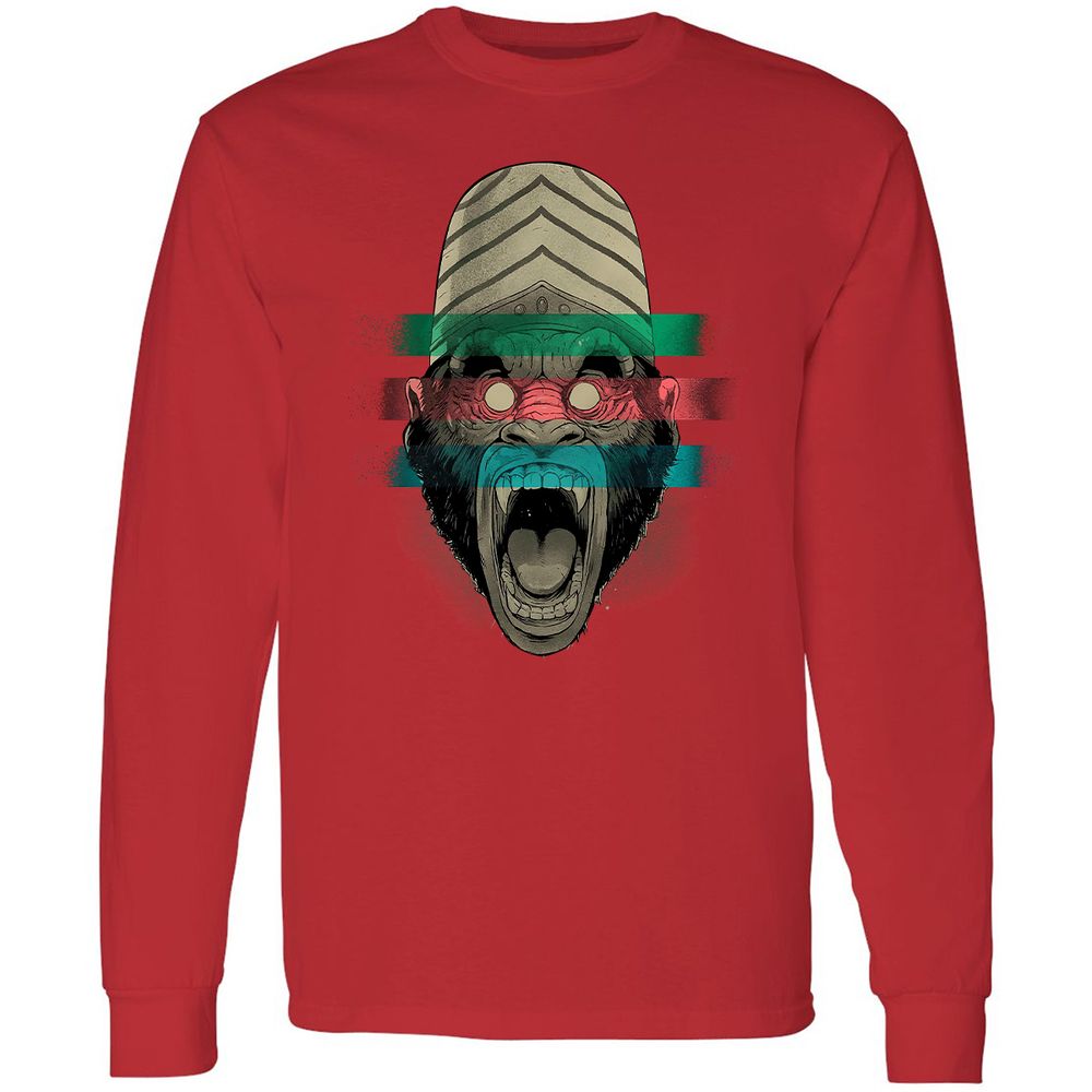 Long Sleeve T-Shirt - YMU5V3GW - Red - 14