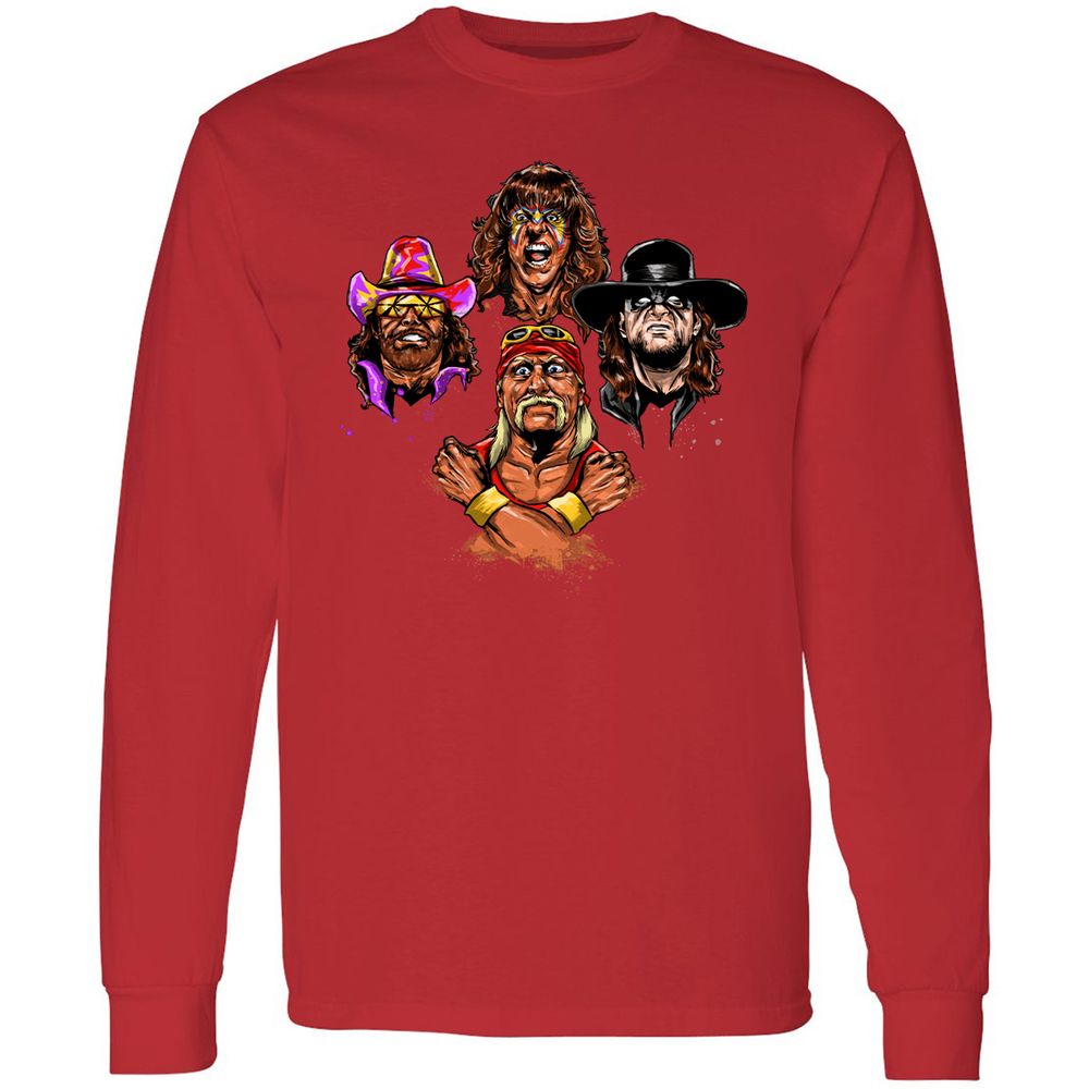 Long Sleeve T-Shirt - HWKATYDF - Red - 14