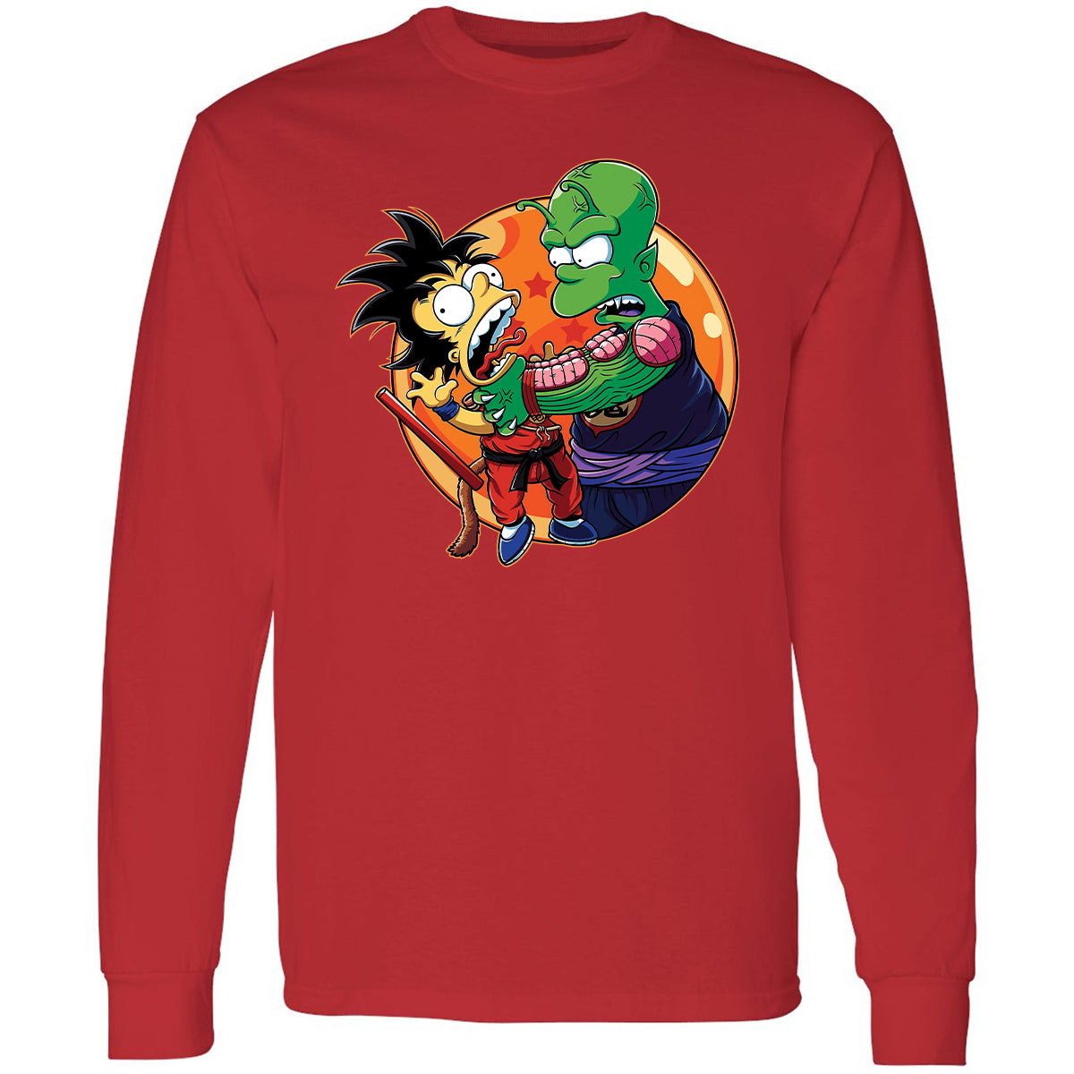 Long Sleeve T-Shirt - LDUVPF6Q - Red - 14