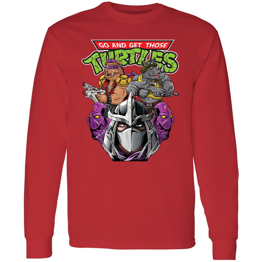 Long Sleeve T-Shirt - F3D4SPWQ - Red - 14