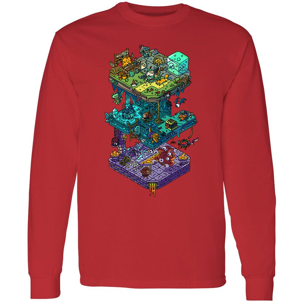 Long Sleeve T-Shirt - KKJD7CET - Red - 14