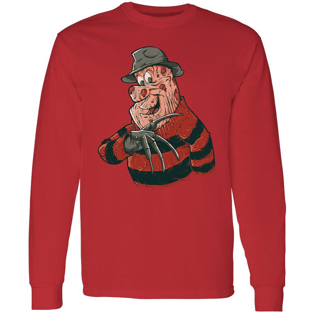 Long Sleeve T-Shirt - 7NJN6WY3 - Red - 14