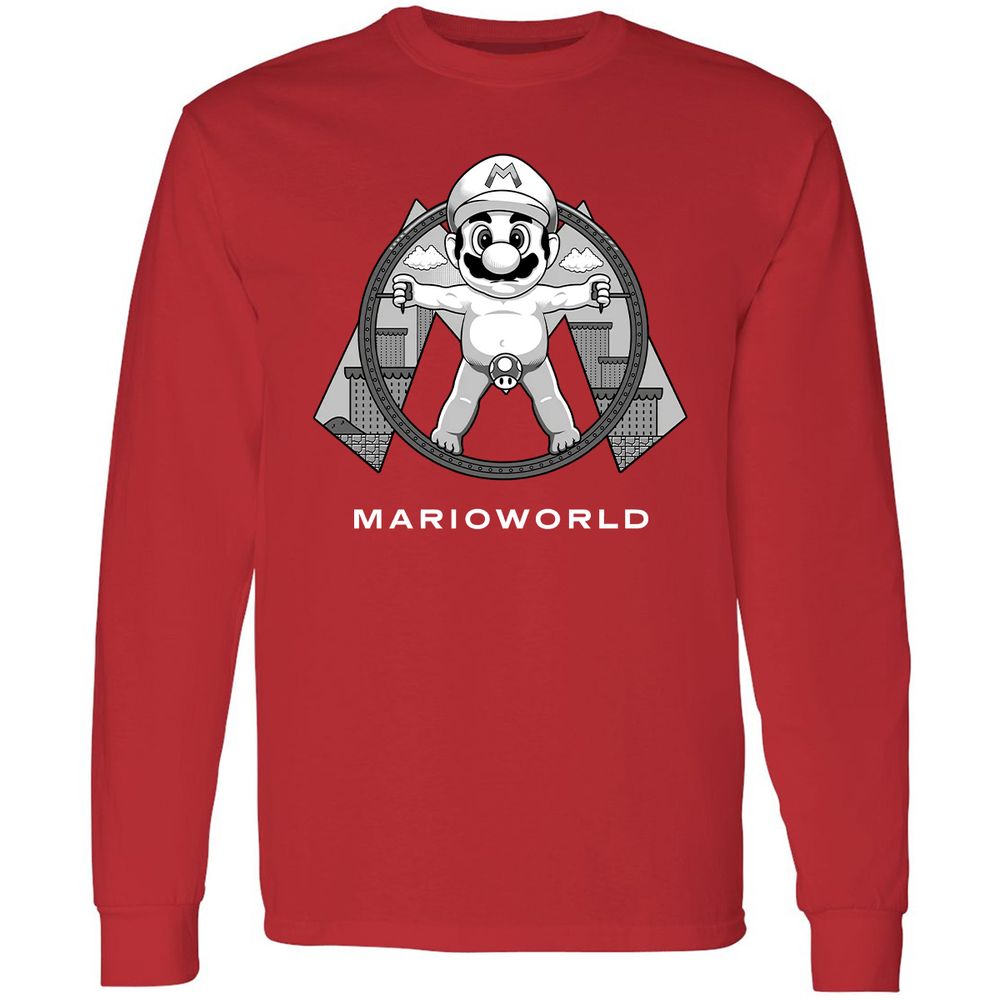 Long Sleeve T-Shirt - 2A5V9WT8 - Red - 14