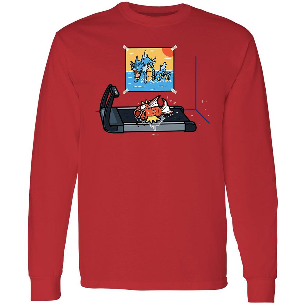 Long Sleeve T-Shirt - TEQMHXXW - Red - 14