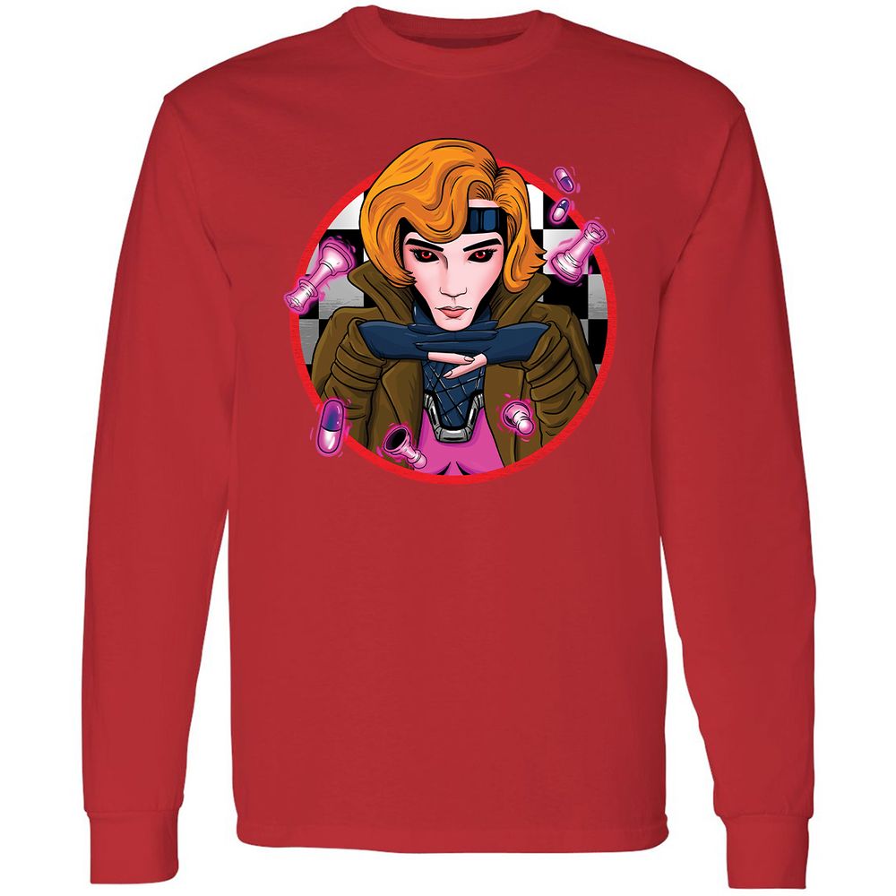 Long Sleeve T-Shirt - TCR5AQ1J - Red - 14