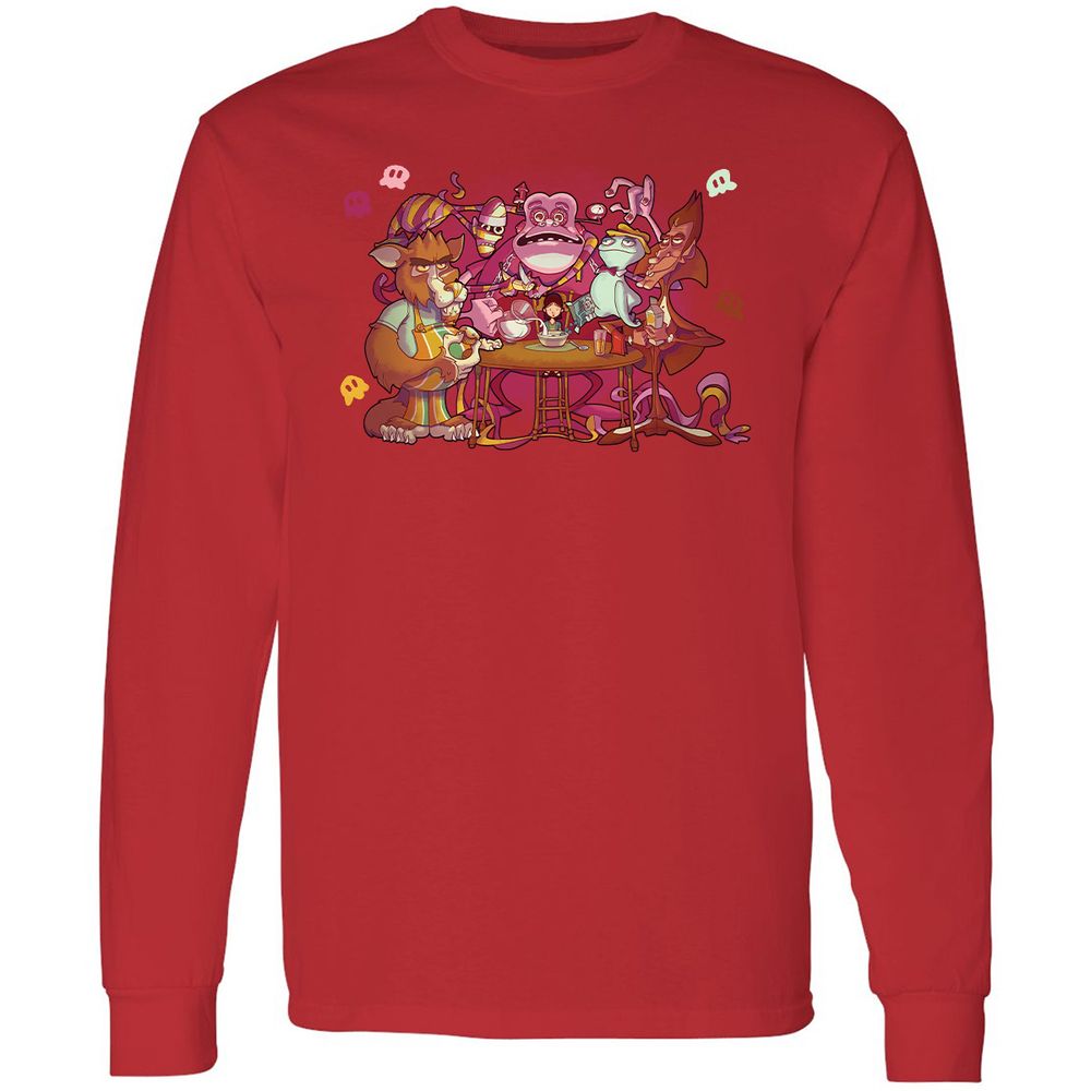 Long Sleeve T-Shirt - YX1ZZWXK - Red - 14