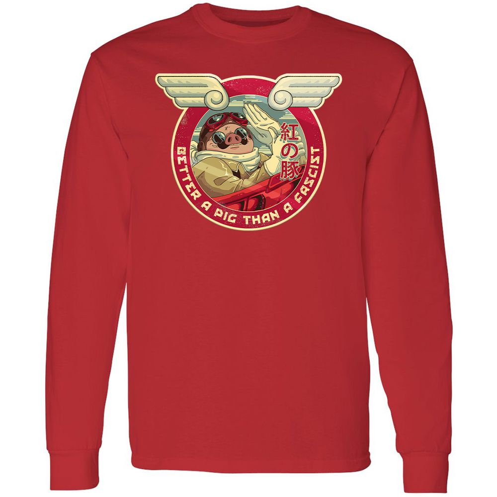 Long Sleeve T-Shirt - 6ZATJDEW - Red - 14