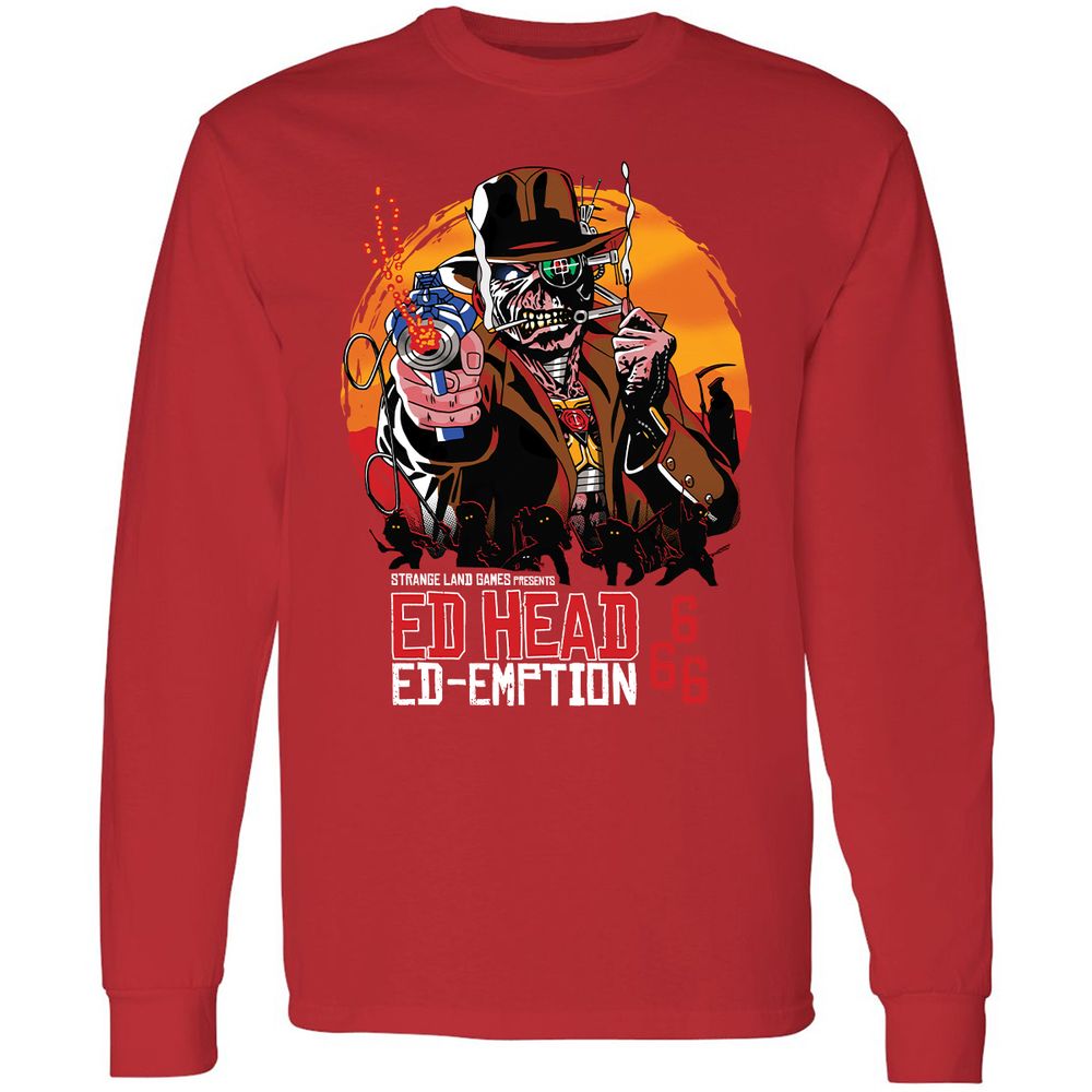 Long Sleeve T-Shirt - 3K6YAQ3M - Red - 14