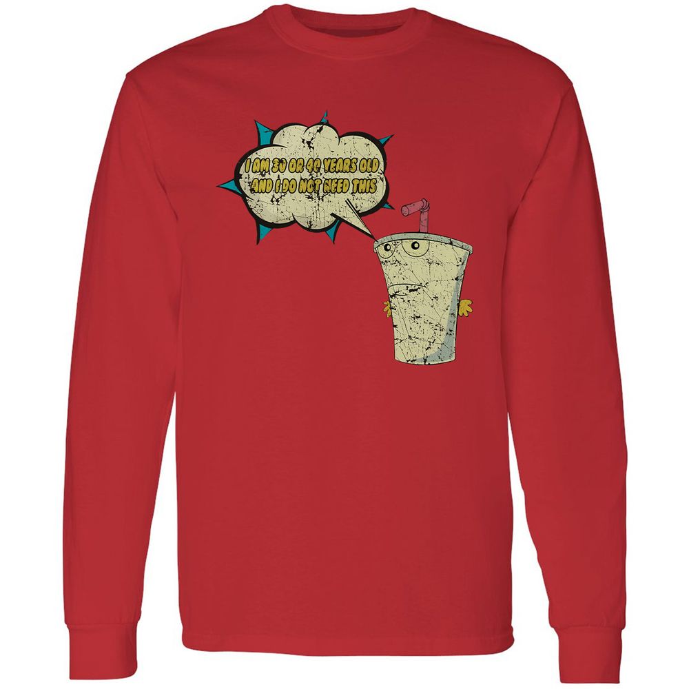 Long Sleeve T-Shirt - 8PQM37F6 - Red - 14