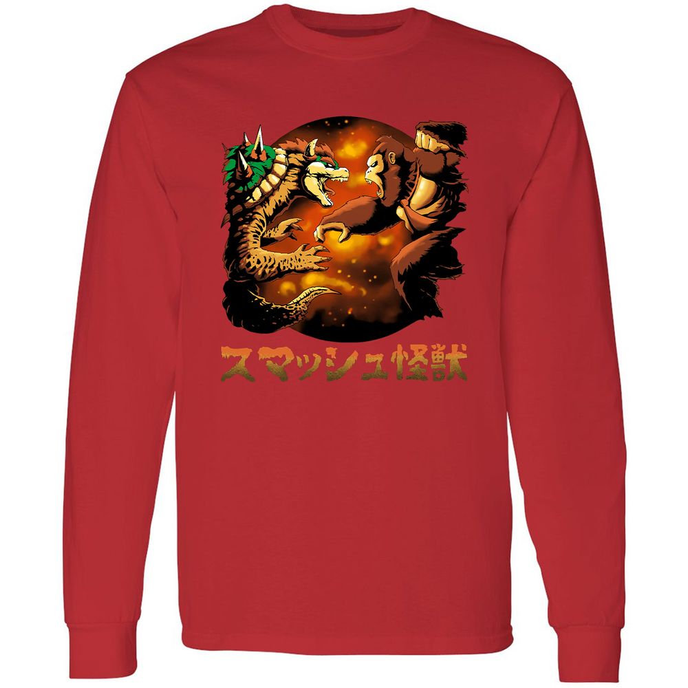 Long Sleeve T-Shirt - ALLLF2QP - Red - 14