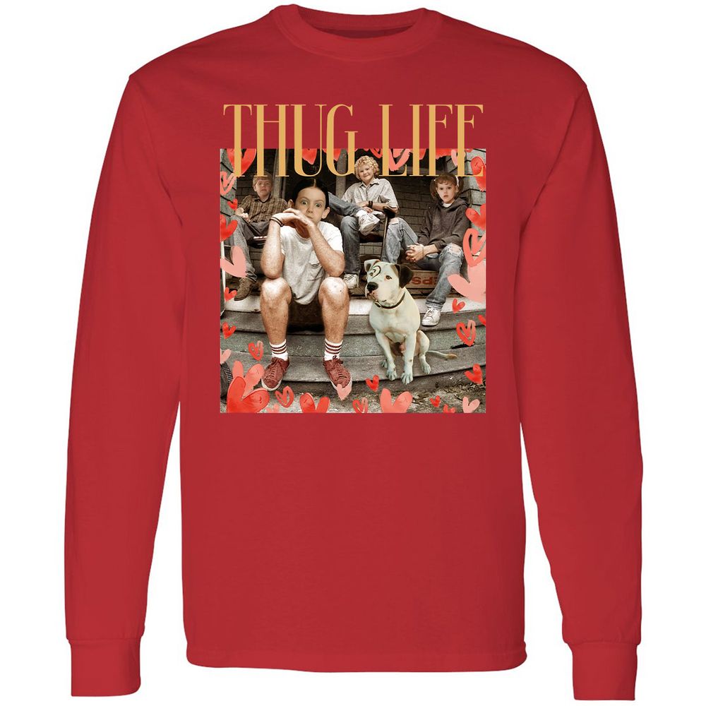 Long Sleeve T-Shirt - PQYYLDZ6 - Red - 14