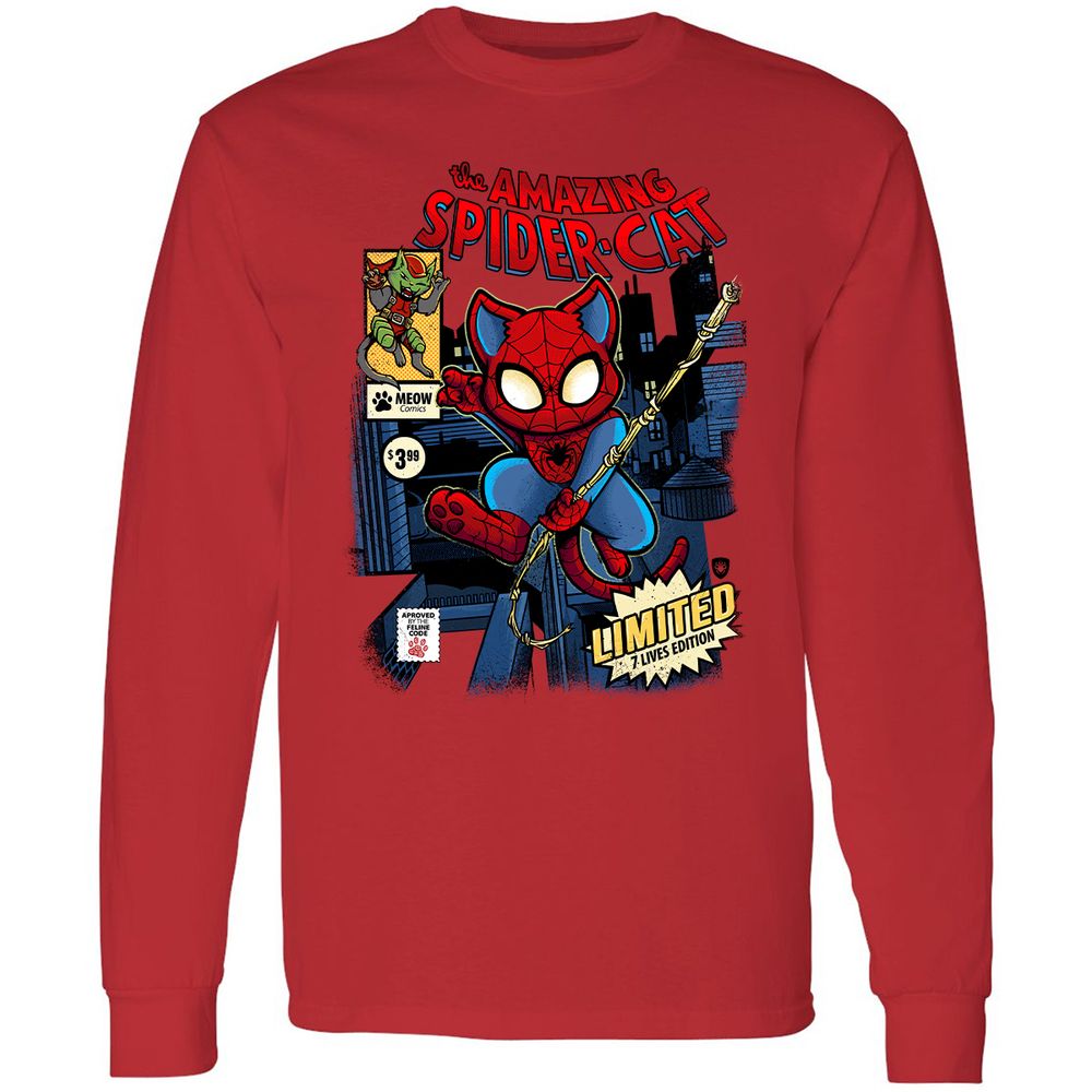 Long Sleeve T-Shirt - YYQ8ZT52 - Red - 14