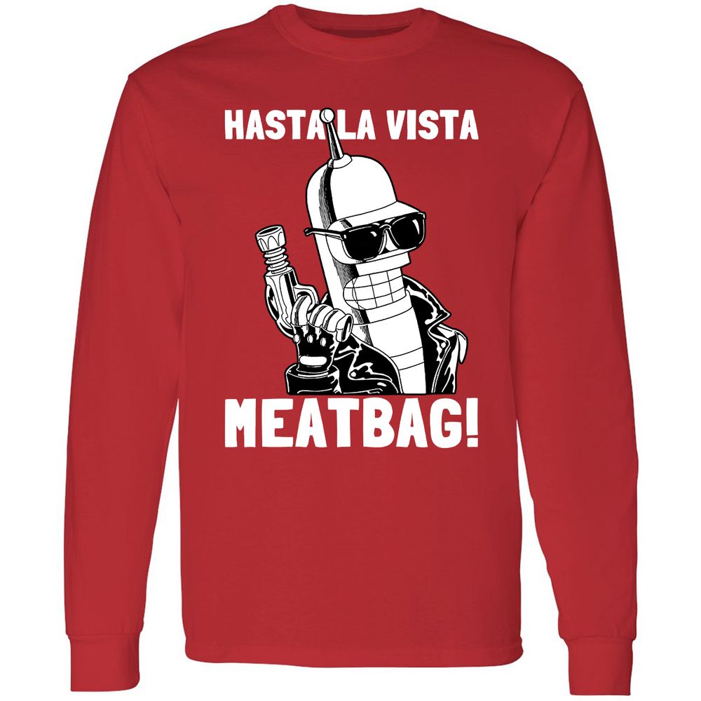 Long Sleeve T-Shirt - GX75XDAA - Red - 14