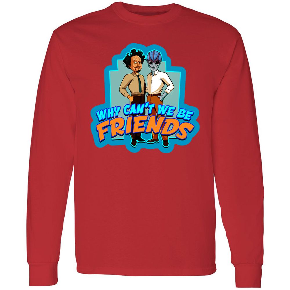 Long Sleeve T-Shirt - QBS8WBFS - Red - 14