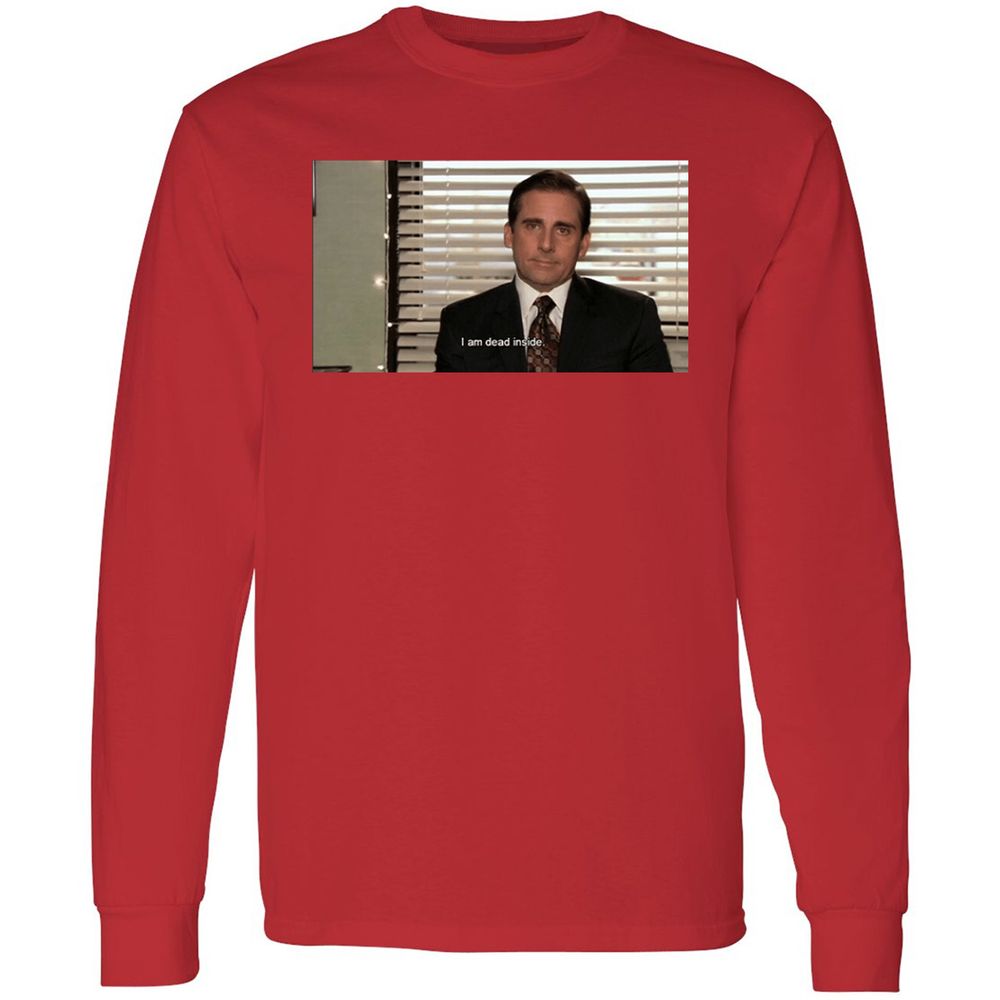 Long Sleeve T-Shirt - ZU1BB8JE - Red - 14