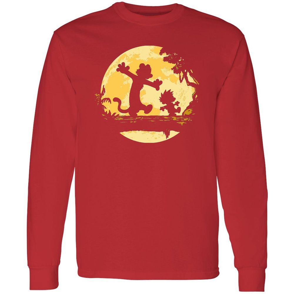 Long Sleeve T-Shirt - Z28PFUK9 - Red - 14
