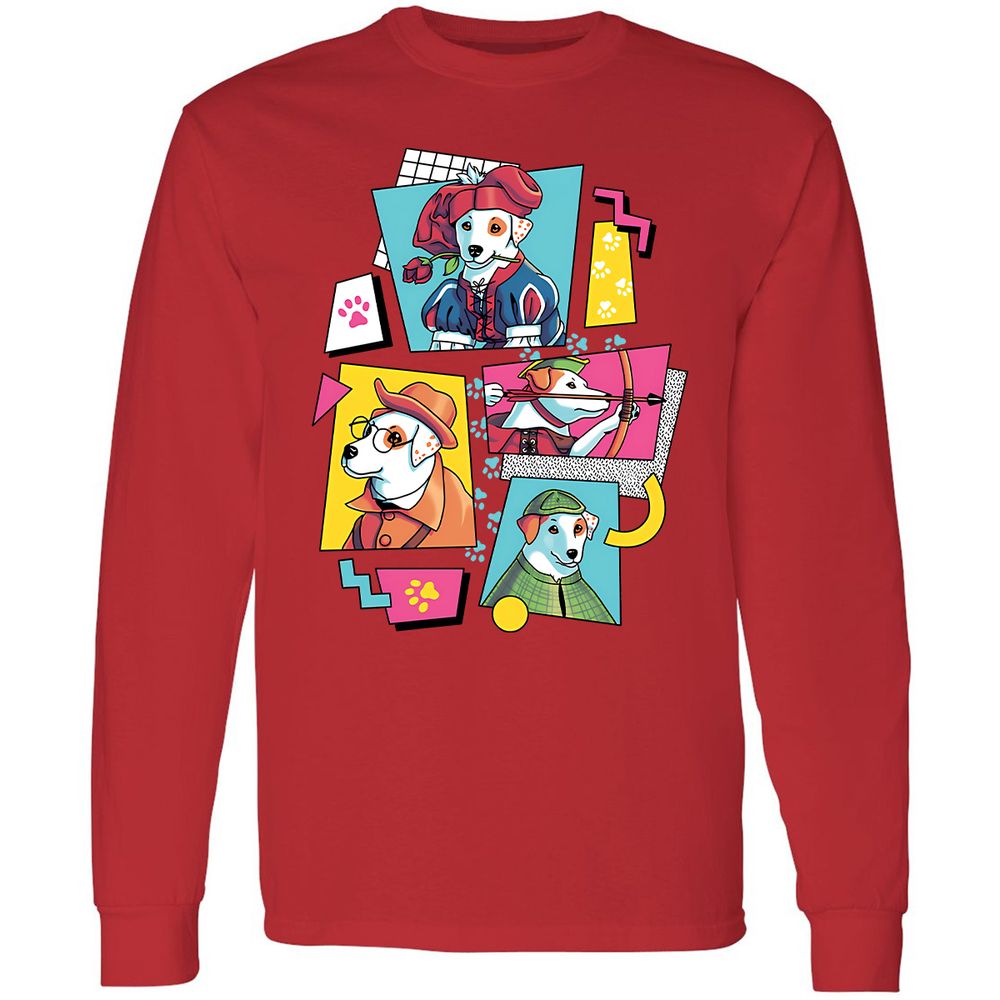 Long Sleeve T-Shirt - KXQET2MF - Red - 14