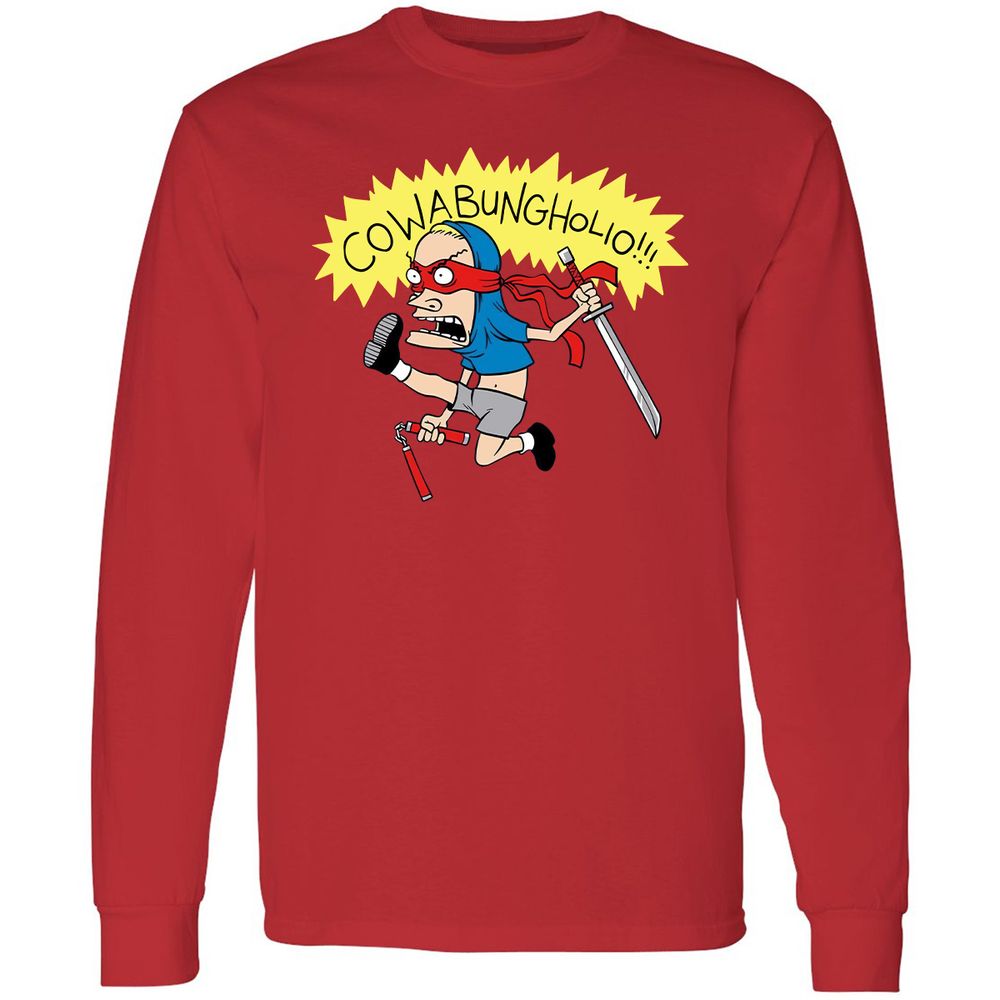 Long Sleeve T-Shirt - B65DHVKK - Red - 14