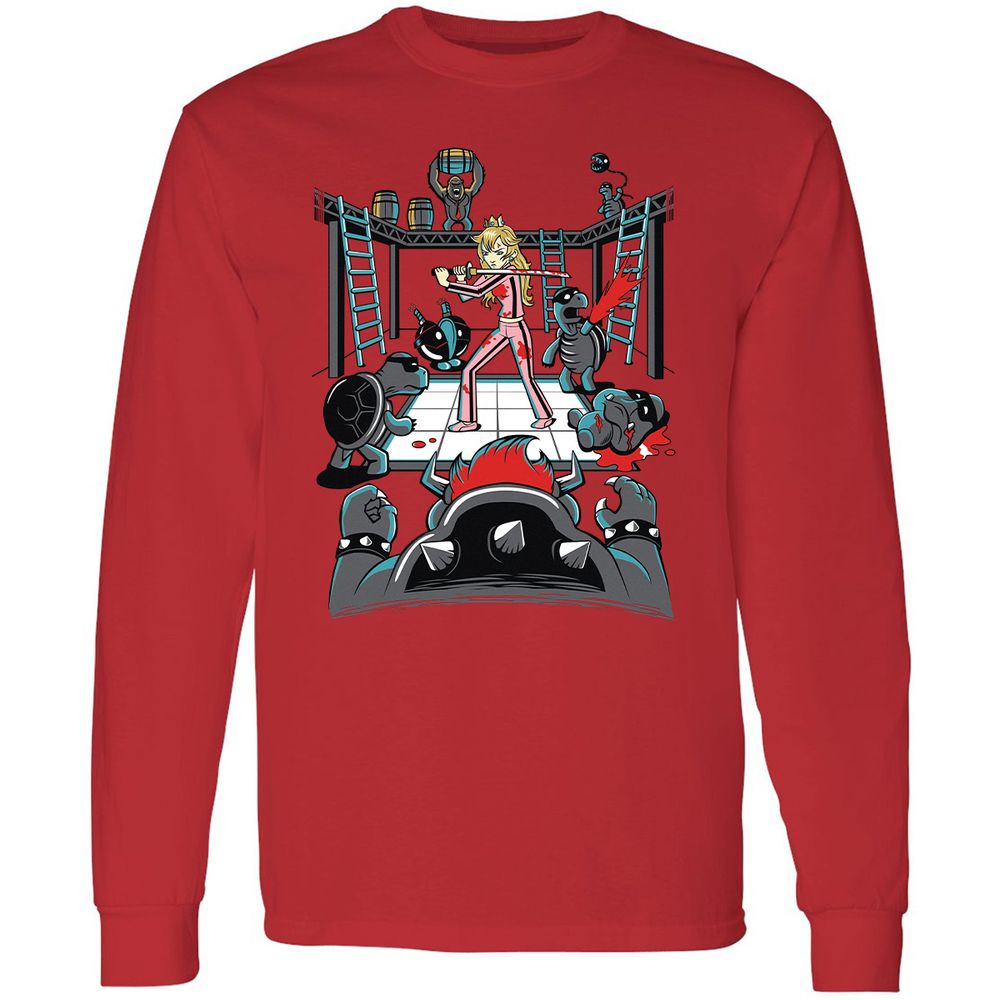 Long Sleeve T-Shirt - VSUGE5HE - Red - 14