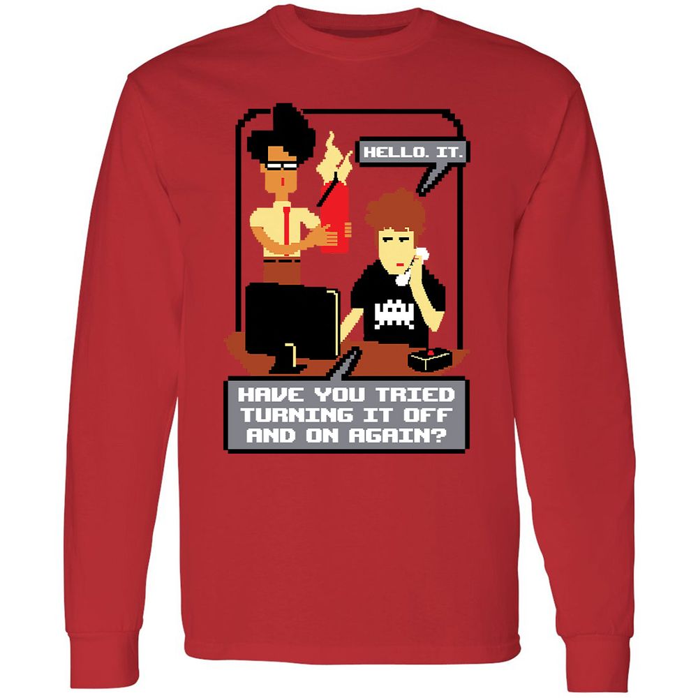 Long Sleeve T-Shirt - SQRDPTT9 - Red - 14