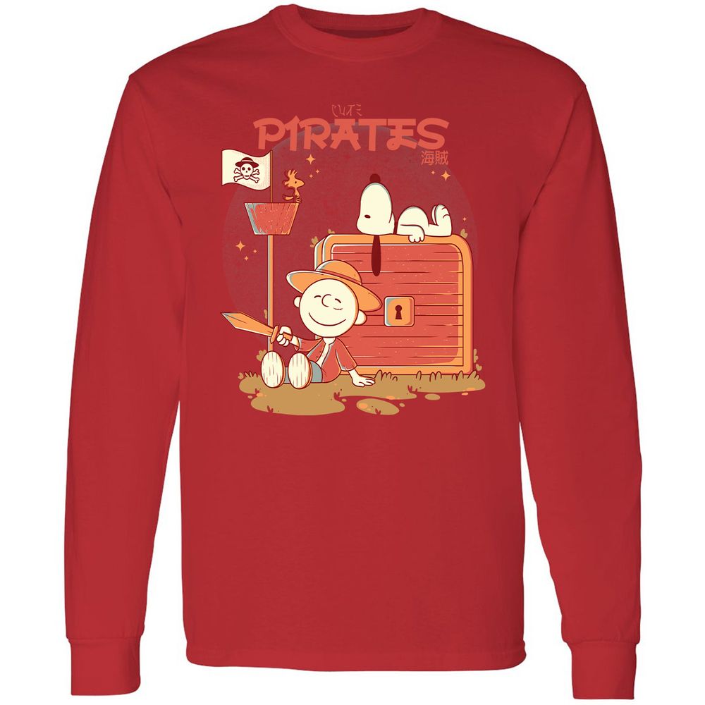 Long Sleeve T-Shirt - RAK7KSPQ - Red - 14