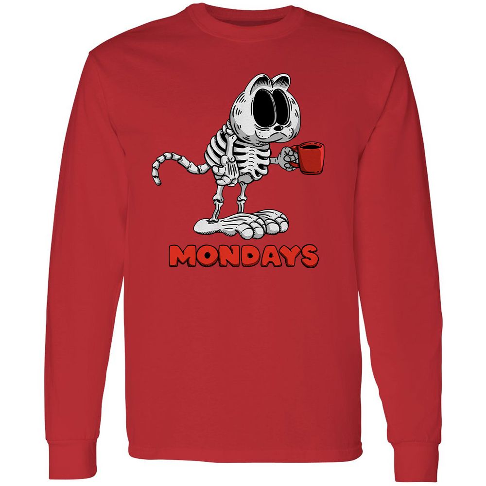 Long Sleeve T-Shirt - EZGPTWYH - Red - 14
