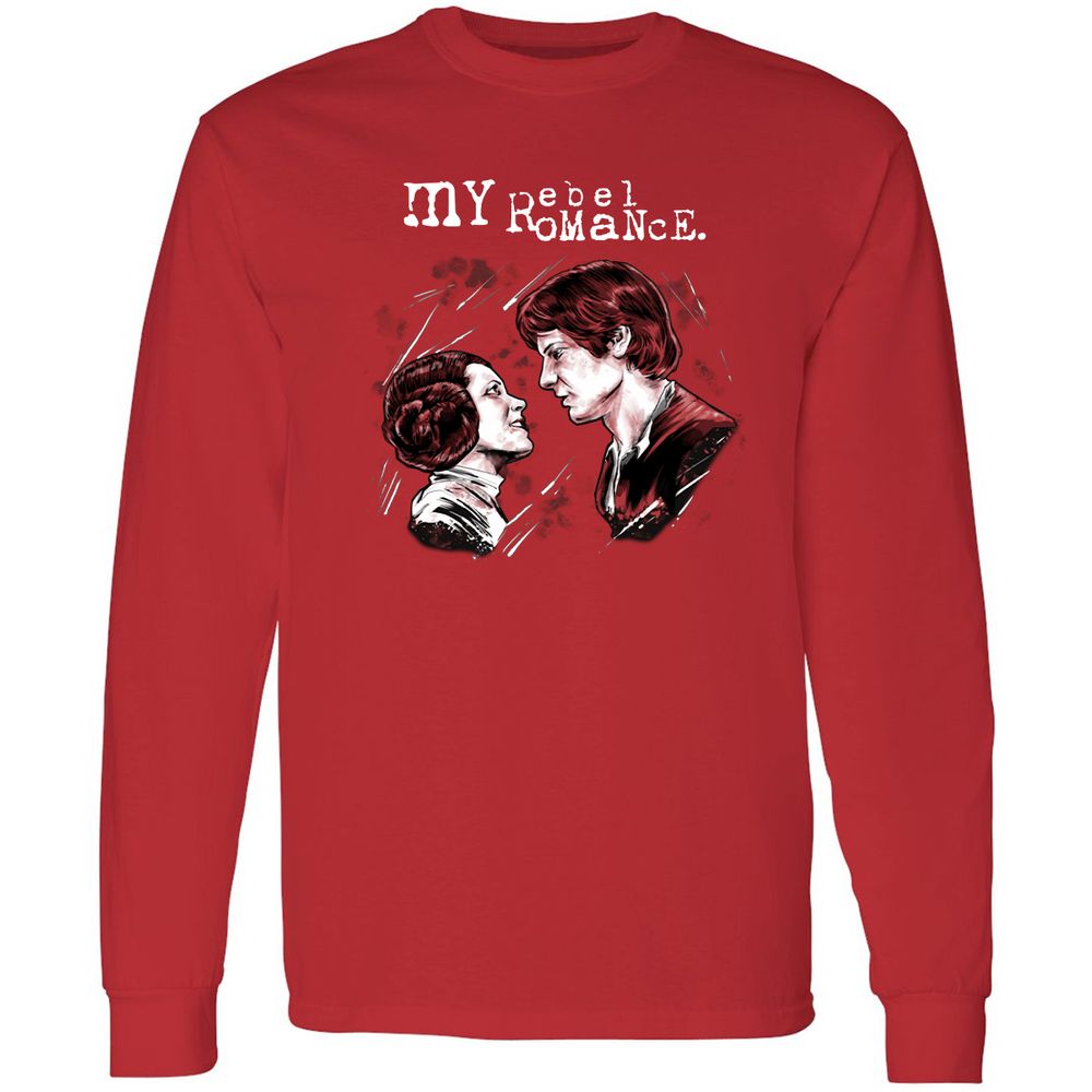 Long Sleeve T-Shirt - E58F9LM7 - Red - 14