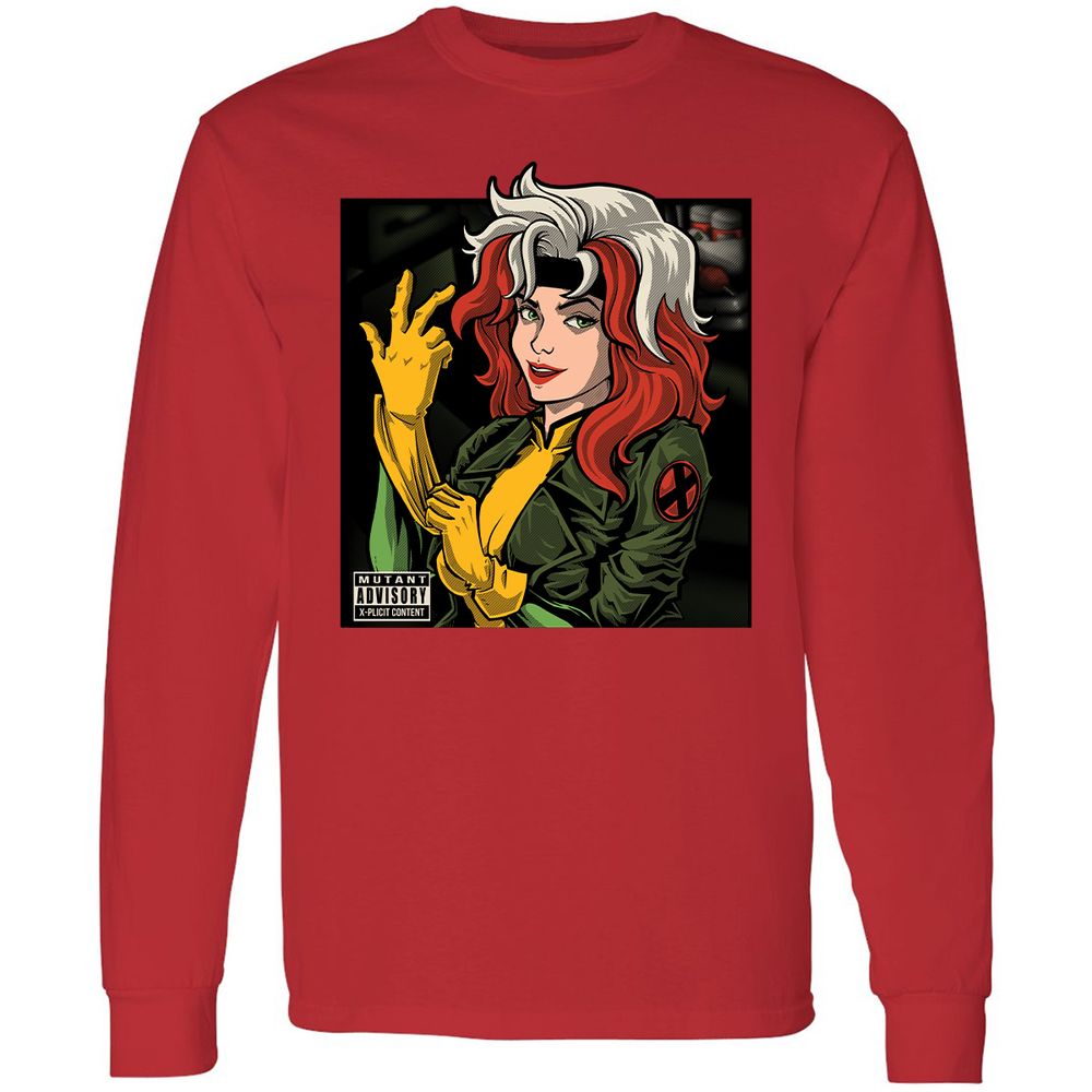 Long Sleeve T-Shirt - V7QJCZW4 - Red - 14