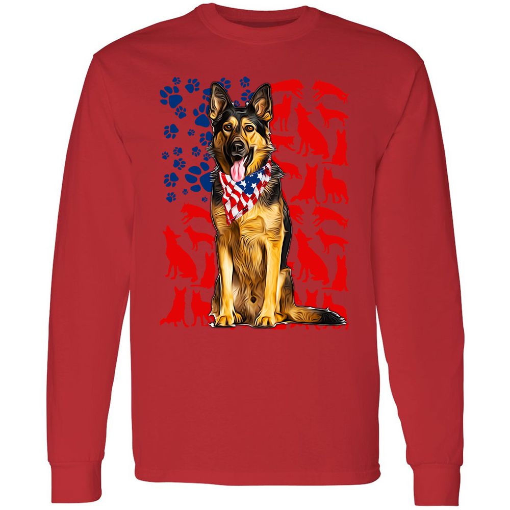 Long Sleeve T-Shirt - JUSGPTV1 - Red - 14