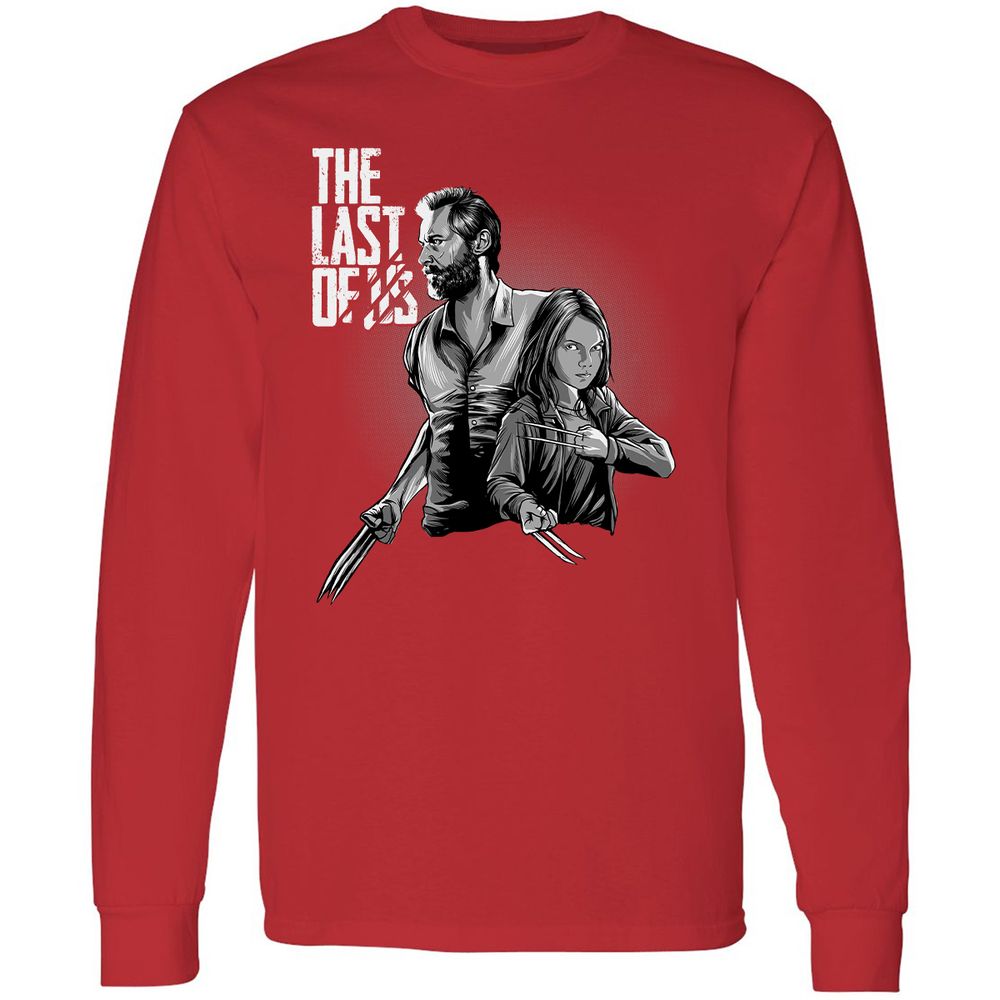 Long Sleeve T-Shirt - C6KWM5B7 - Red - 14