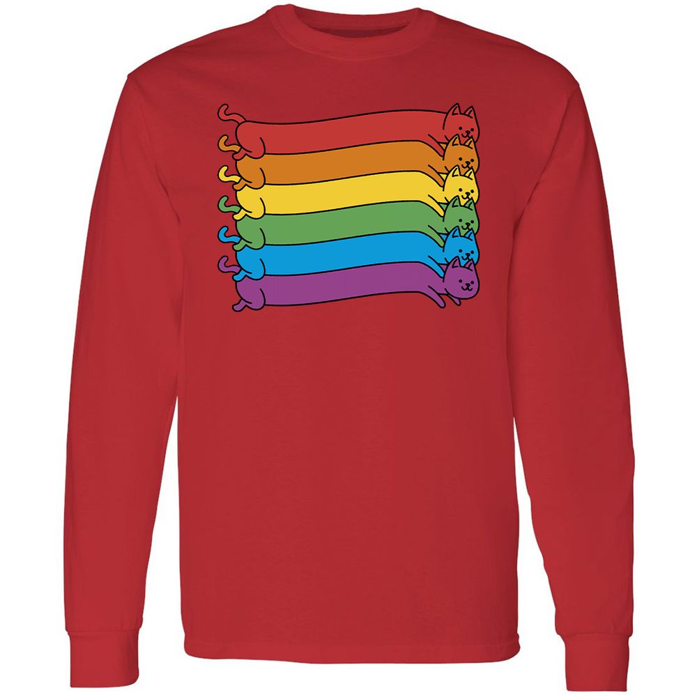 Long Sleeve T-Shirt - DCDZSMBX - Red - 14