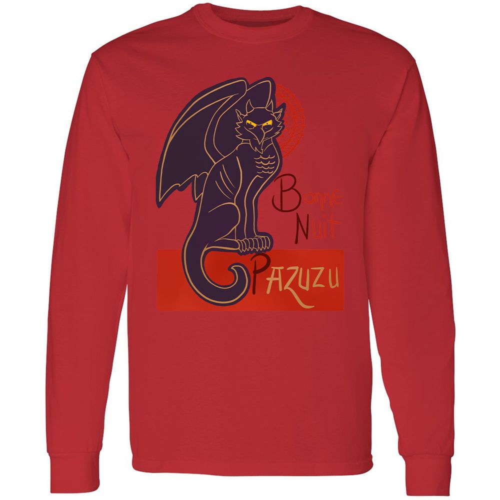 Long Sleeve T-Shirt - ZBBQSZXZ - Red - 14