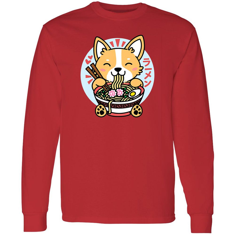 Long Sleeve T-Shirt - 3T7GFJZ7 - Red - 14