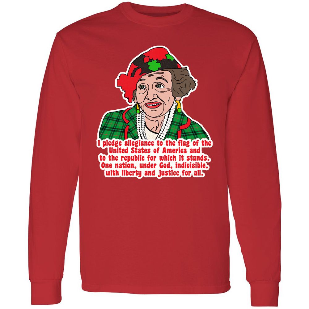 Long Sleeve T-Shirt - ATE44A9B - Red - 14