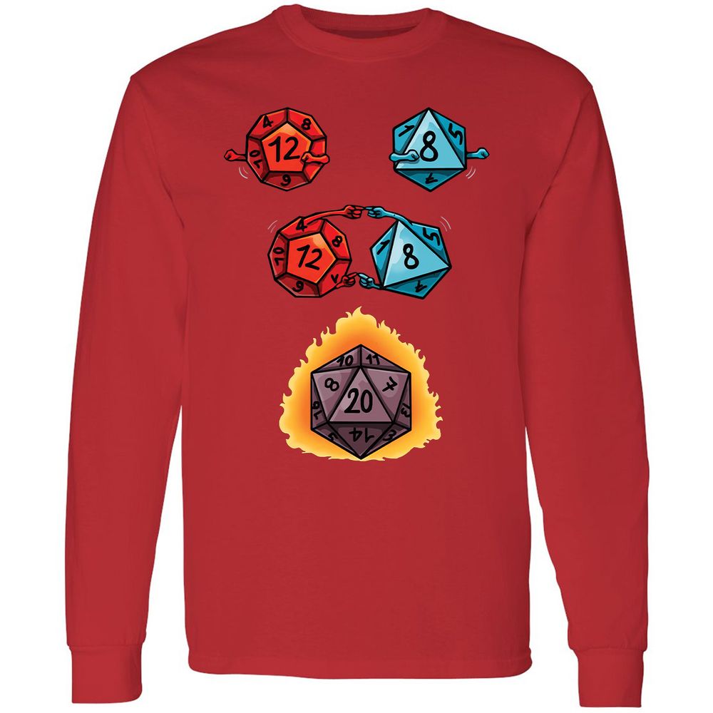 Long Sleeve T-Shirt - YUVQ2WWD - Red - 14