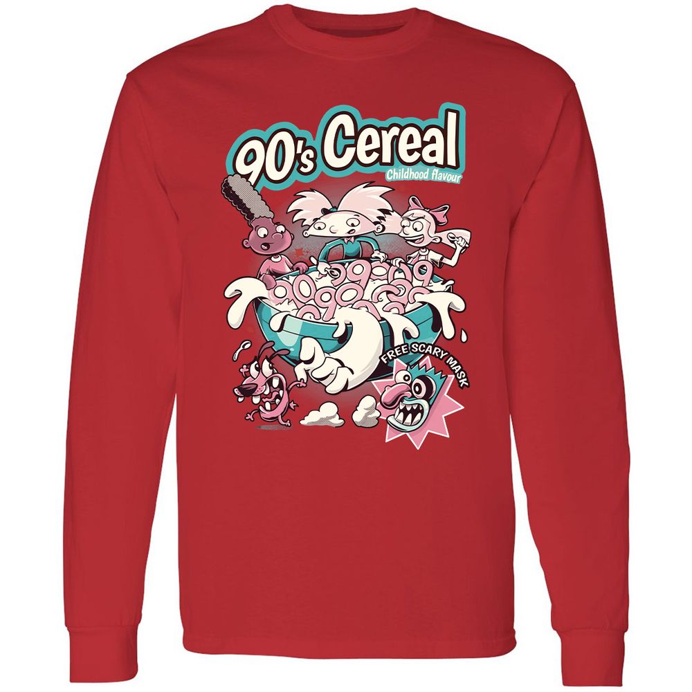 Long Sleeve T-Shirt - TRBF1XJU - Red - 14