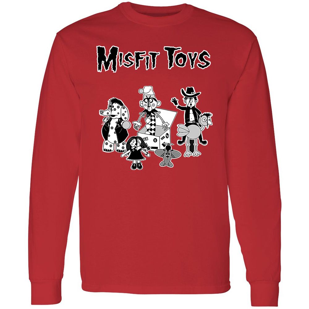 Long Sleeve T-Shirt - QFQV8SL2 - Red - 14