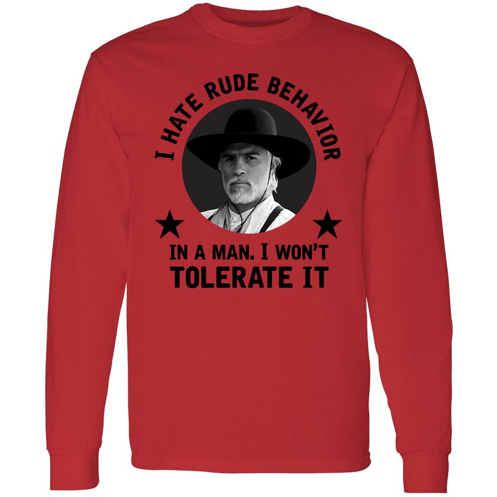 Long Sleeve T-Shirt - BQ9DNZ4N - Red - 14